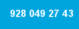 928 049 27 43 928 049 27 43